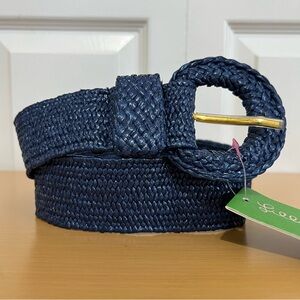 Lilly Pulitzer Sullivan Belt Braided in True Navy O/S